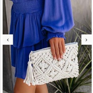 Crochet / woven clutch